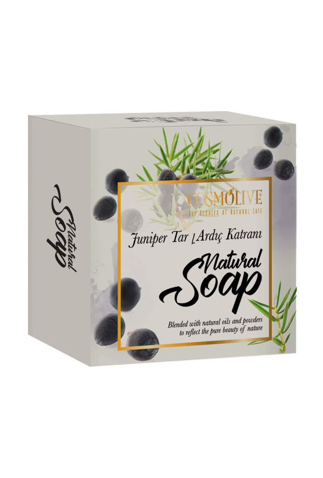 juniper-tar.png Natural Soaps From COSMOLIVE, 125 gr - Juniper Tar - Image 1