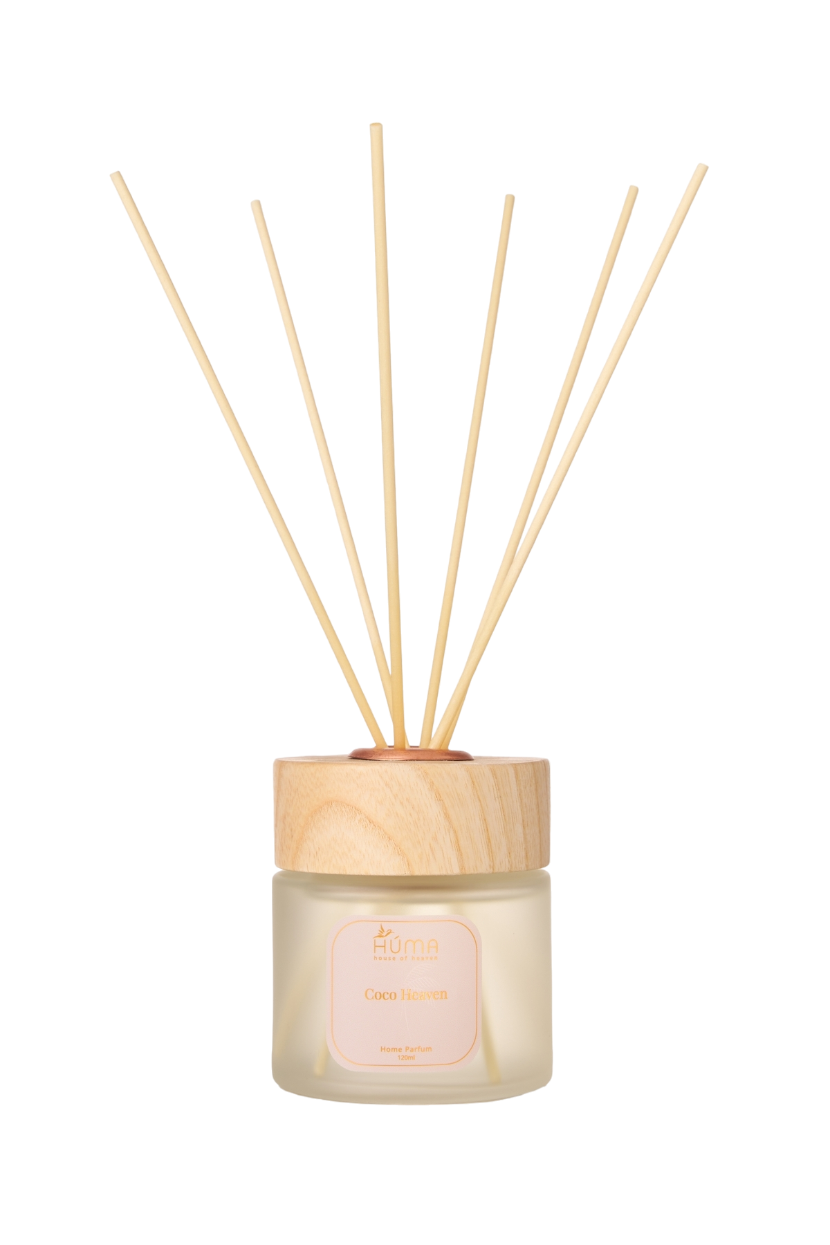 Coco Heaven موزع عطور / روائح بريميوم عطر جنة جوز الهند من هوما سعة 120مل - اعواد موزع عطور ذات جودة عالية - الصورة 1