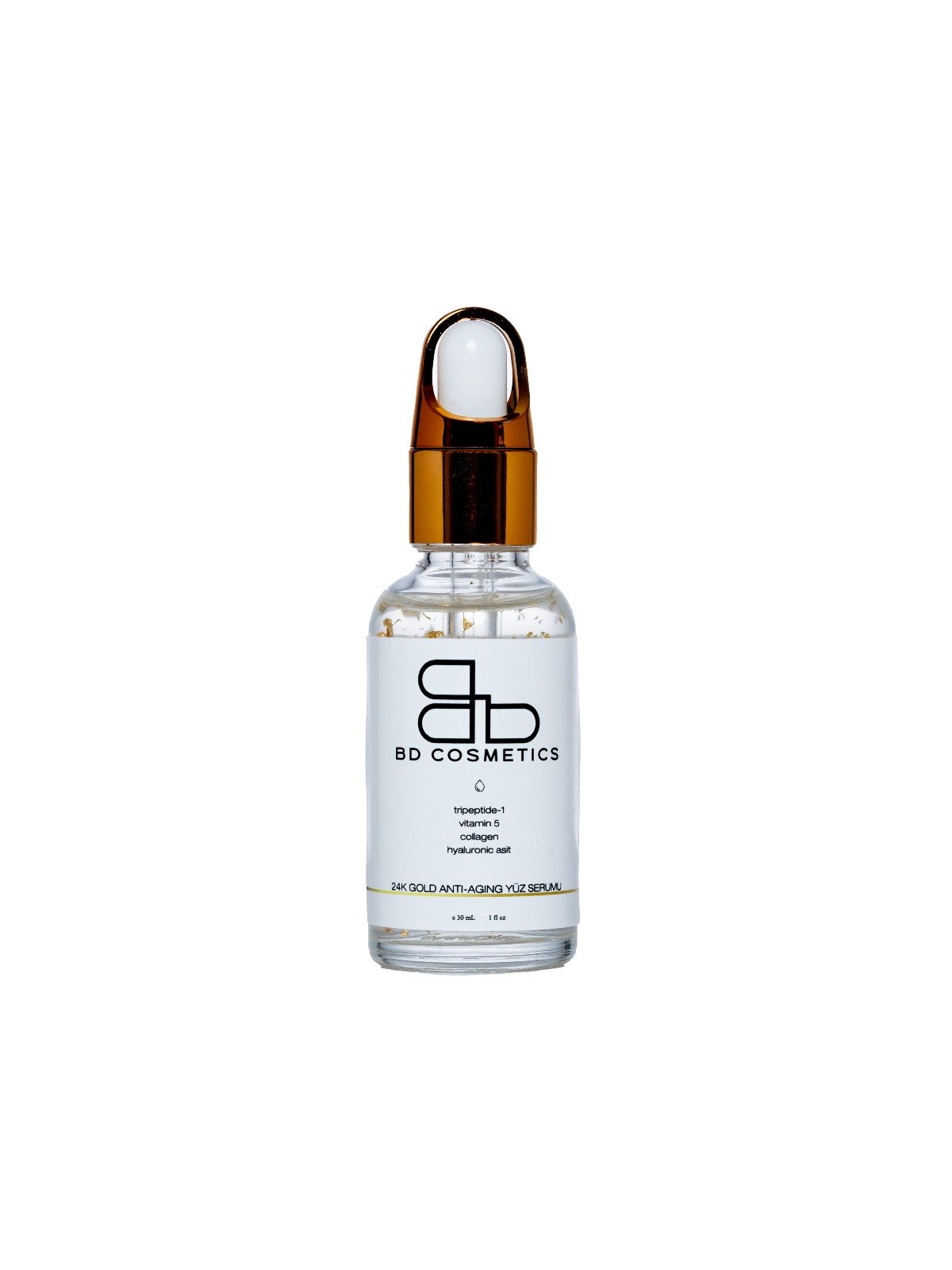 24K GOLD ANTI-AGING FACIAL SERUM 30 ML 24K GOLD ANTI-AGING FACE SERUM FROM BD COSMETICS, 30 ML - Image 1