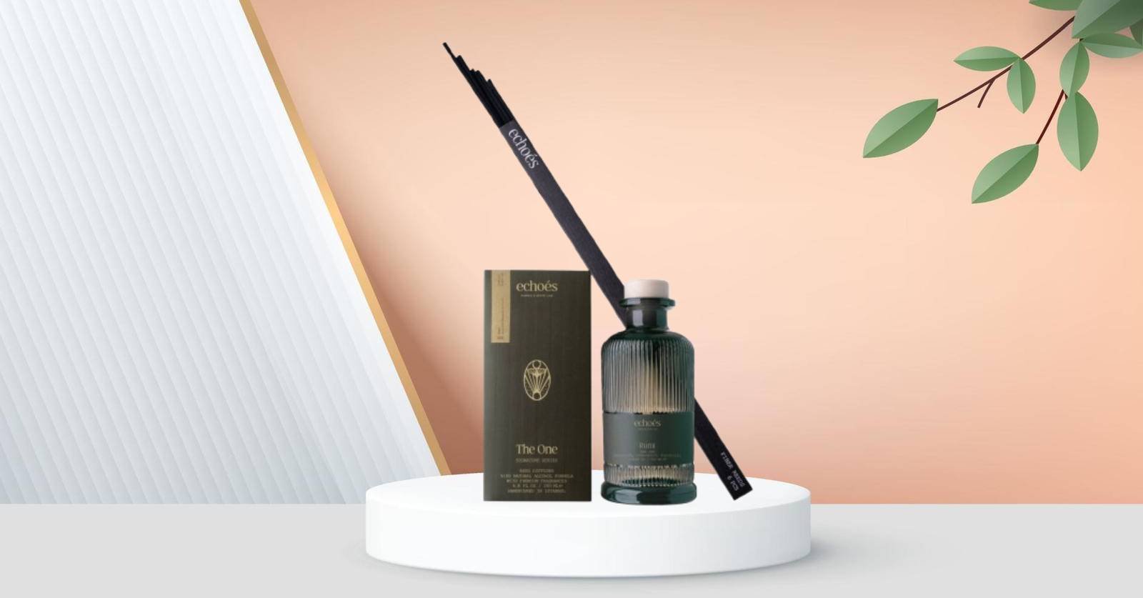 Echoes Rumi Premium Reed Diffuser with Sticks – 200ml